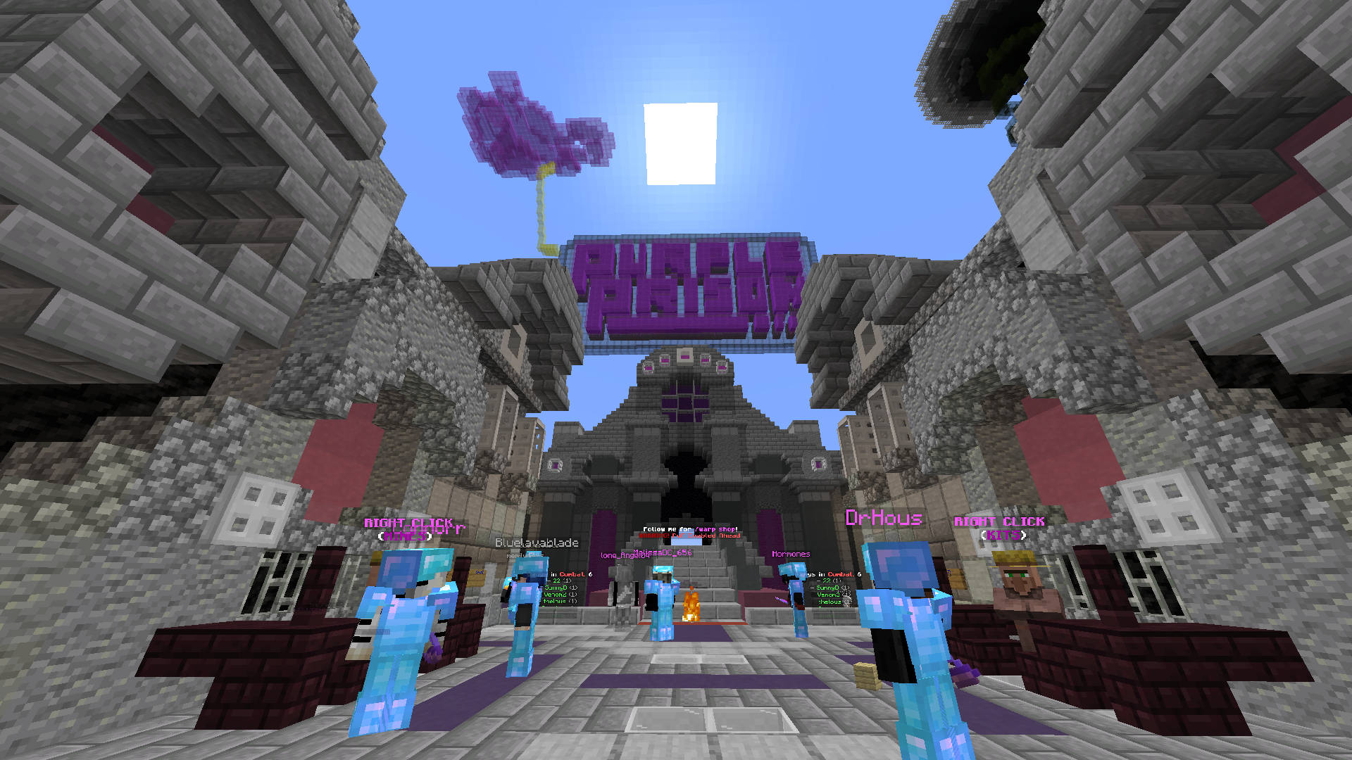 Purple prison is a great minecraft server to play prison